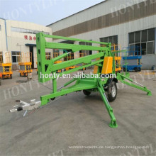 China hydraulische Wagenheber Hebeausrüstung Bau Teleskop-Plattform Elektrische Boom Lift Anhänger Boom Lift hydraulische Antriebe